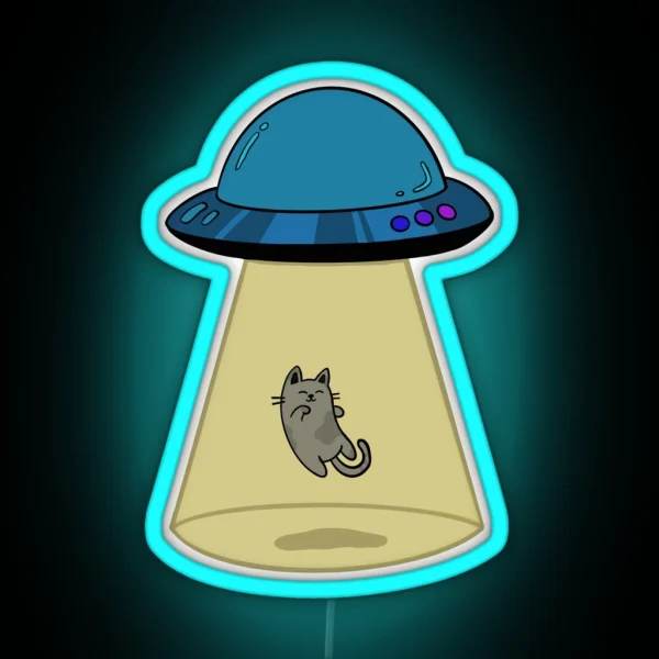 Space Cat RGB Neon Sign