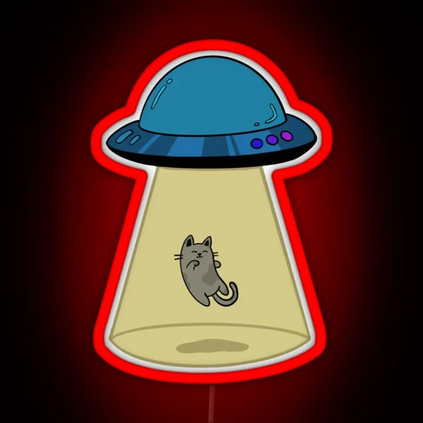 Space Cat RGB Neon Sign