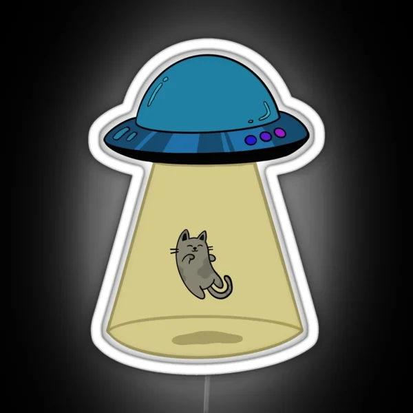 Space Cat RGB Neon Sign