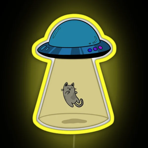 Space Cat RGB Neon Sign