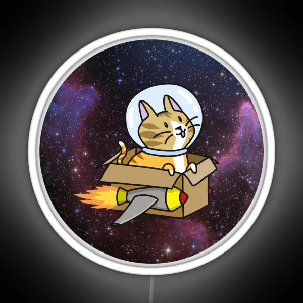 Space Cat RGB Neon Sign