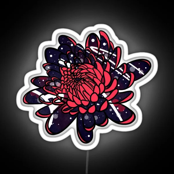 Space Chrysanthemum RGB Neon Sign