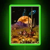 Galactic Neon Sign, Vibrant Space Cowboy Theme Decorative Light Fixture