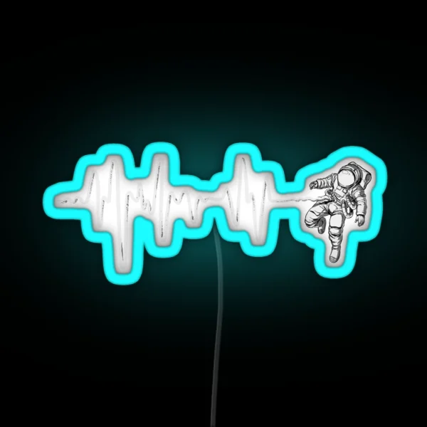 Space Heartbeat RGB Neon Sign