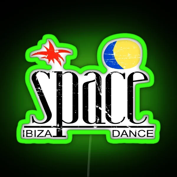 SPACE Ibiza Dance Vintage MODEL Legendary French Touch Discotheque Original HD DESIGN RGB Neon Sign