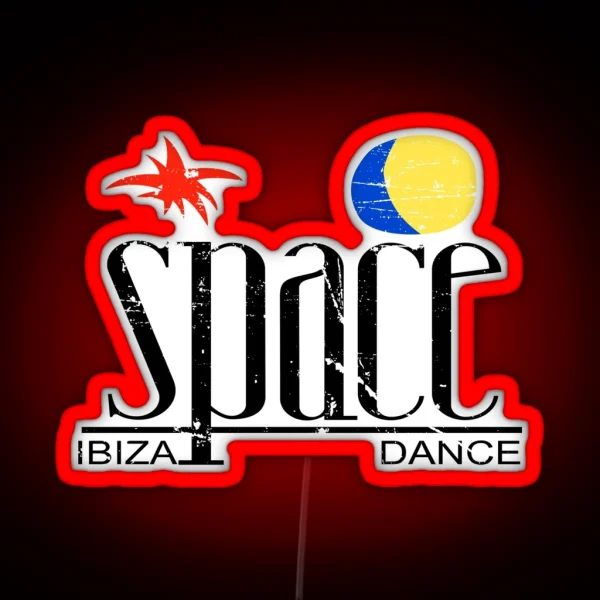 SPACE Ibiza Dance Vintage MODEL Legendary French Touch Discotheque Original HD DESIGN RGB Neon Sign