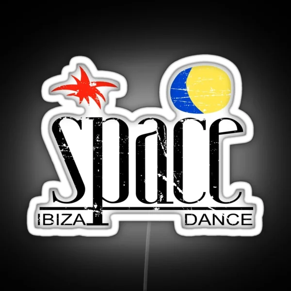 SPACE Ibiza Dance Vintage MODEL Legendary French Touch Discotheque Original HD DESIGN RGB Neon Sign