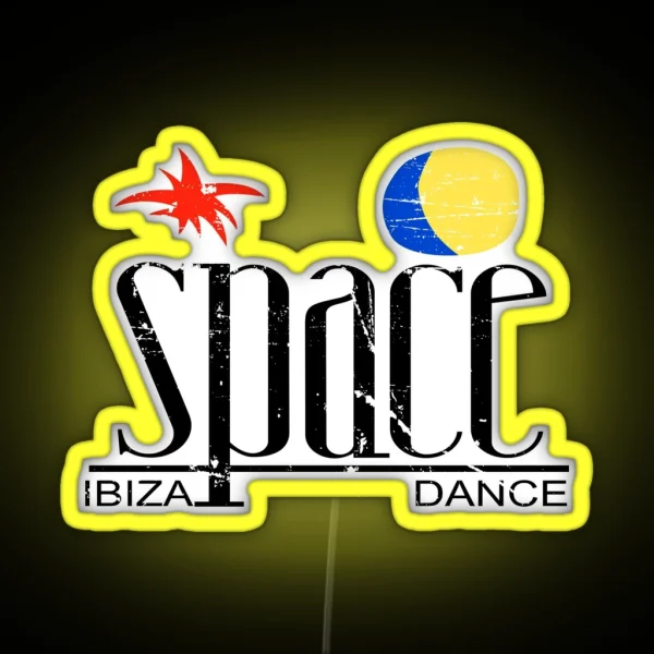 SPACE Ibiza Dance Vintage MODEL Legendary French Touch Discotheque Original HD DESIGN RGB Neon Sign