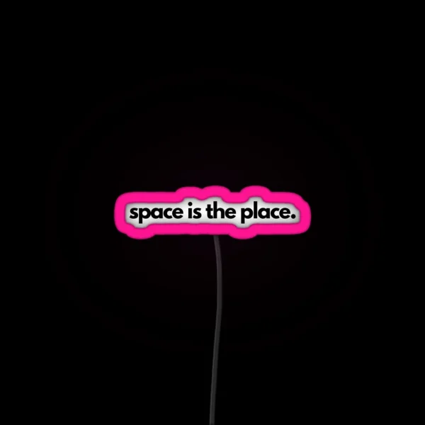 Space Is The Place Sun Ra RGB Neon Sign