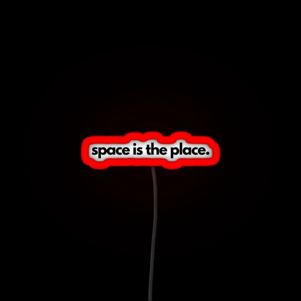 Space Is The Place Sun Ra RGB Neon Sign