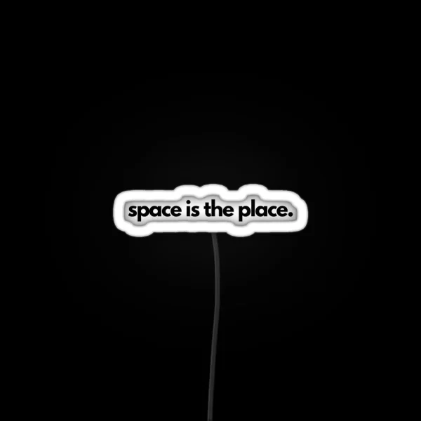 Space Is The Place Sun Ra RGB Neon Sign
