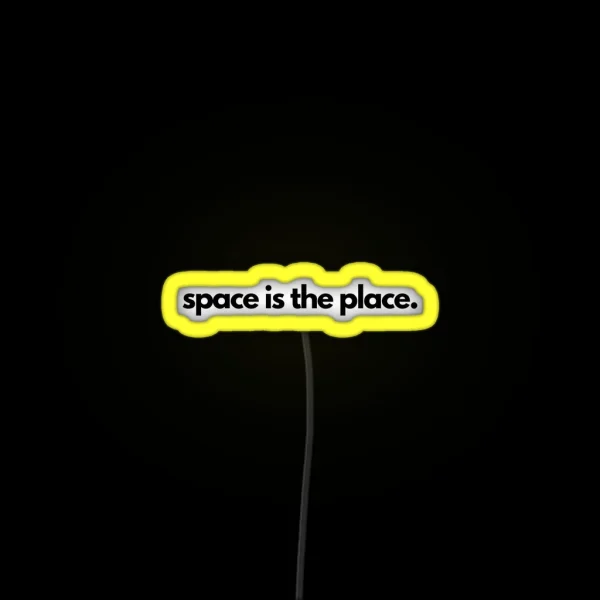 Space Is The Place Sun Ra RGB Neon Sign
