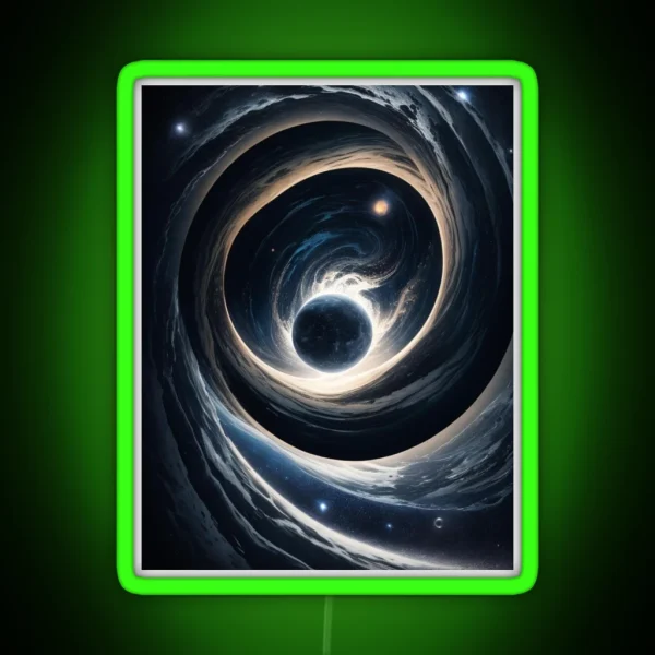 Space Moon RGB Neon Sign