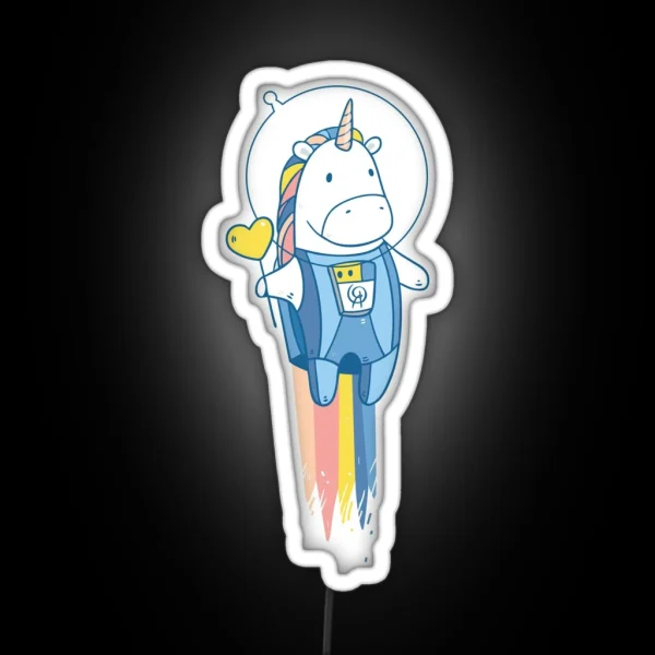 Space Unicorn RGB Neon Sign
