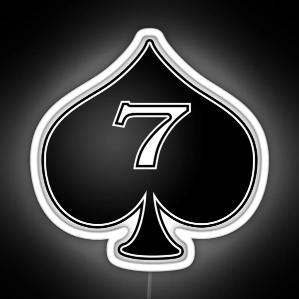 Spade 7 Is 7 Your Lucky Number RGB Neon Sign