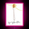 Vibrant RGB Neon Spaghetti Kitchen Sign for Foodie Home Decor Enthusiasts.
