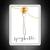 RGB Neon Spaghetti Themed Restaurant Sign for Kitchen and Dining Rooms