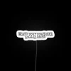 Modern LED Sign with Adjustable RGB Color Changing Spaghetti Design