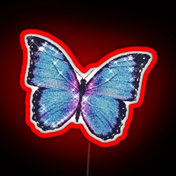 Sparkly Butterfly RGB Neon Sign