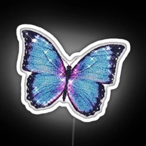 Sparkly Butterfly RGB Neon Sign