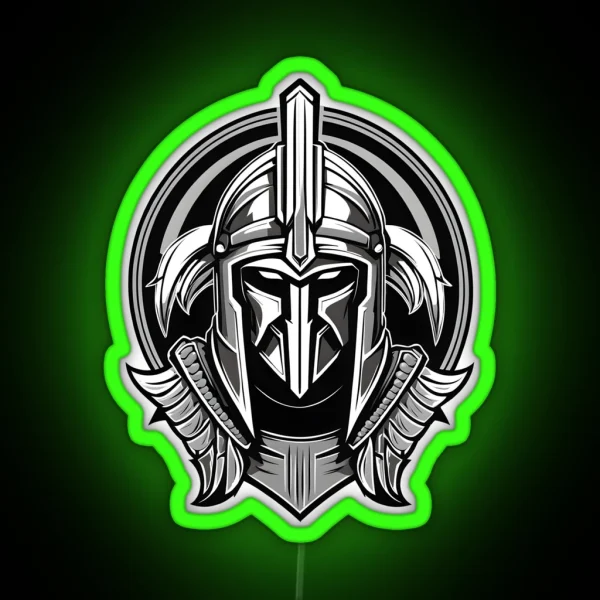 Spartan Warrior RGB Neon Sign