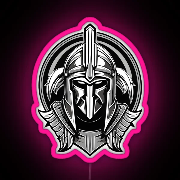 Spartan Warrior RGB Neon Sign