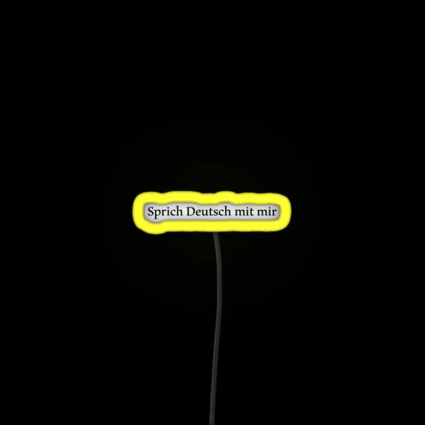 Speak German With Me RGB Neon Sign