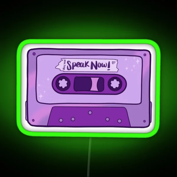 Speak Now Led RGB Neon Sign