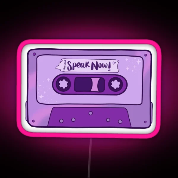 Speak Now Led RGB Neon Sign