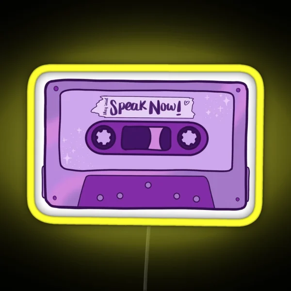 Speak Now Led RGB Neon Sign