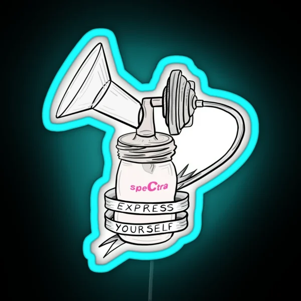 Spectra Breast Pump Express Yourself RGB Neon Sign