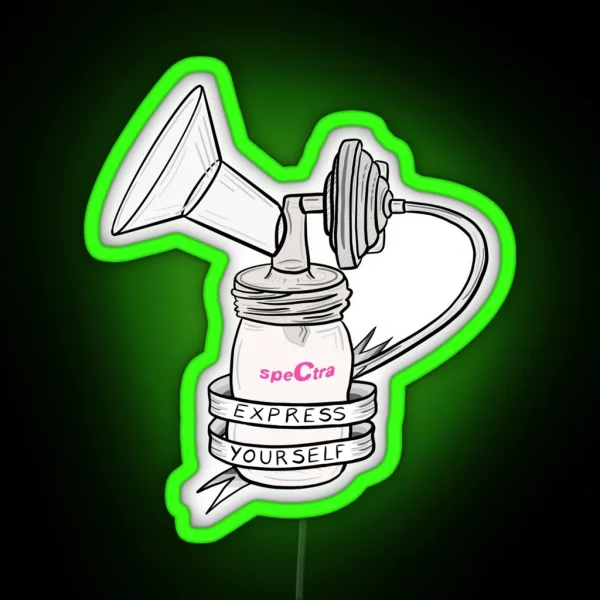 Spectra Breast Pump Express Yourself RGB Neon Sign