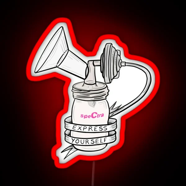 Spectra Breast Pump Express Yourself RGB Neon Sign