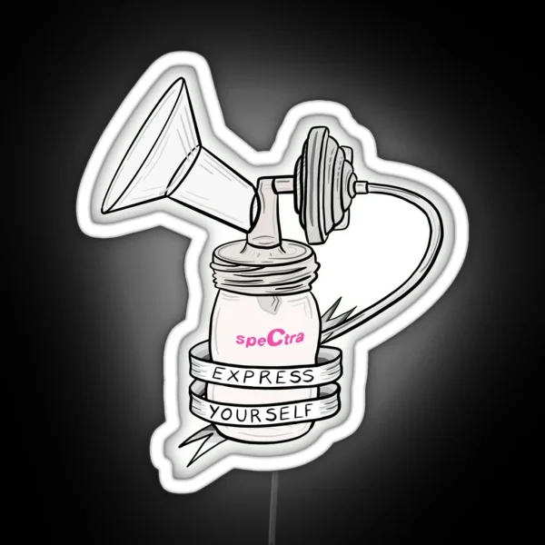 Spectra Breast Pump Express Yourself RGB Neon Sign