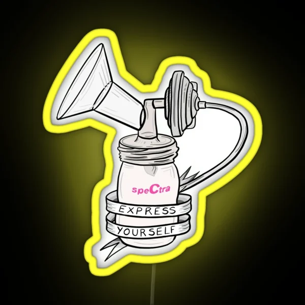 Spectra Breast Pump Express Yourself RGB Neon Sign