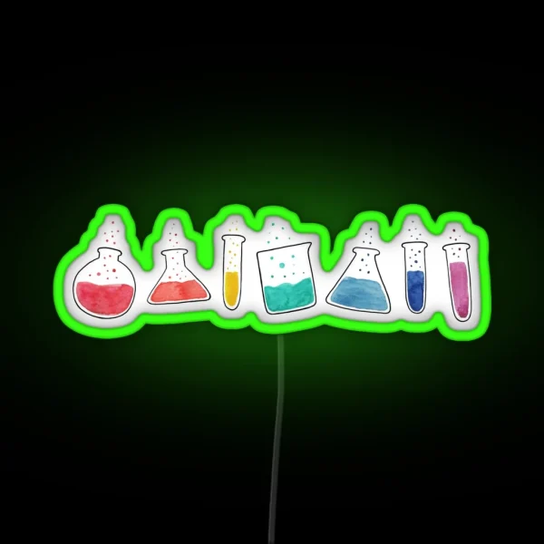 Spectrum Test Tubes RGB Neon Sign