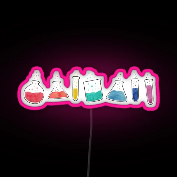 Spectrum Test Tubes RGB Neon Sign