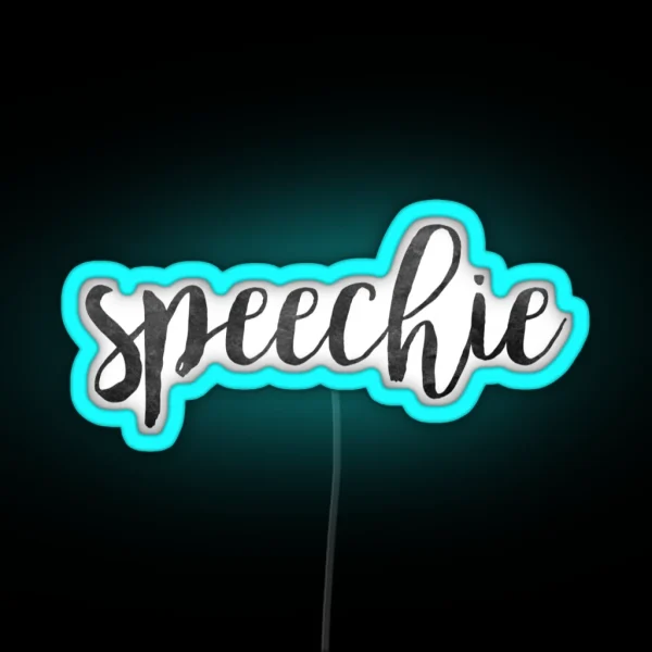 Speechie RGB Neon Sign