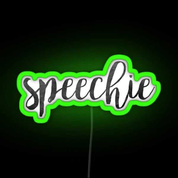 Speechie RGB Neon Sign