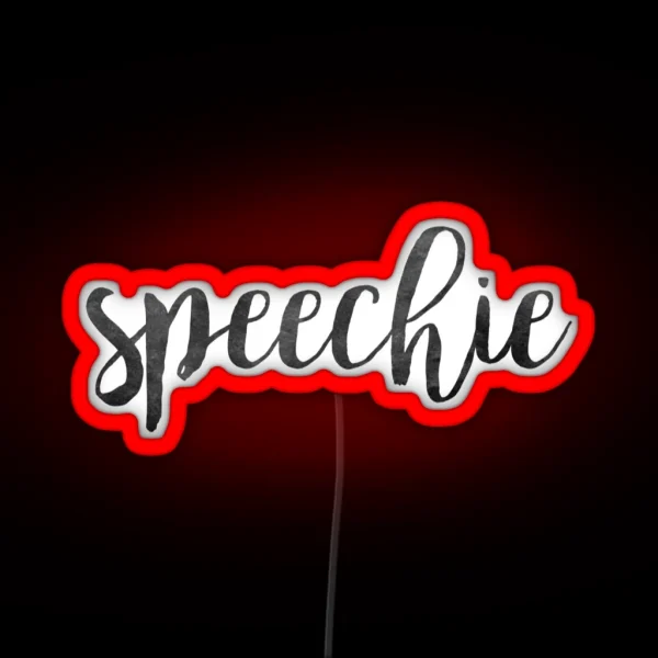 Speechie RGB Neon Sign