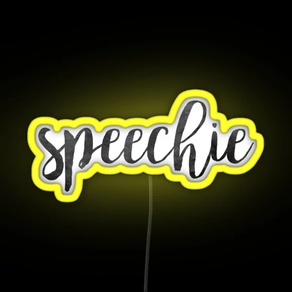 Speechie RGB Neon Sign