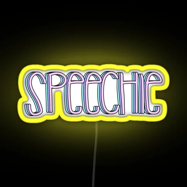 Speechie RGB Neon Sign