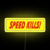 Neon LED Sign: Edgy Warning Message for Gaming Rooms Everywhere