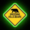 Brighten your space with this bold, humorous animal-themed speed warning