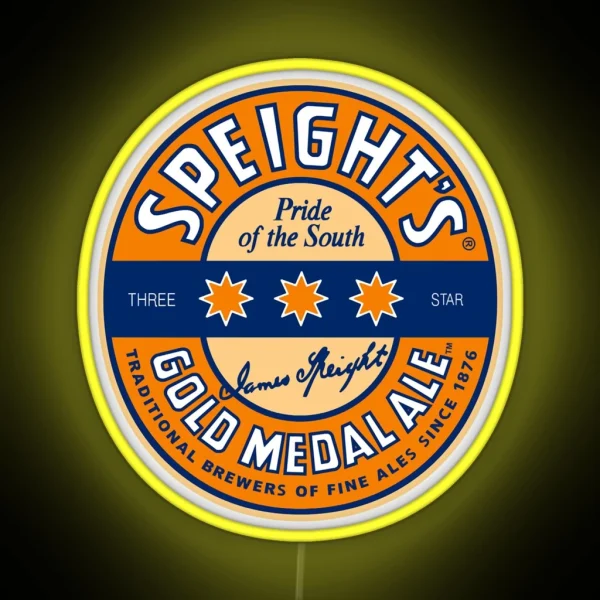 Speightandx27 S Gold Medal Ale Logo Essential RGB Neon Sign