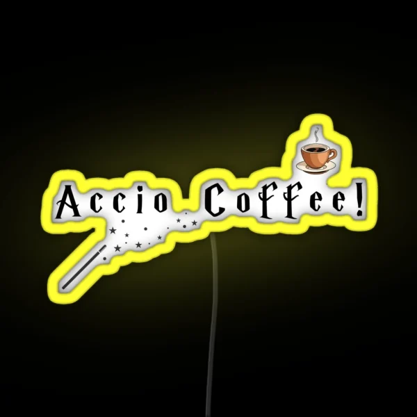 Spell To Attract Your Morning Coffee RGB Neon Sign