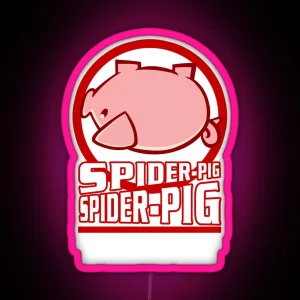 Spider Pig RGB Neon Sign