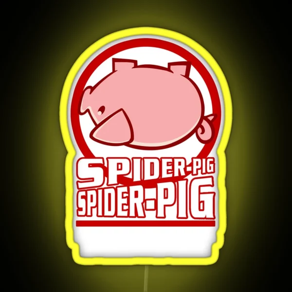 Spider Pig RGB Neon Sign