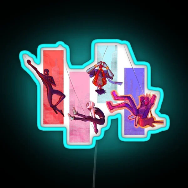 Spider Punk RGB Neon Sign