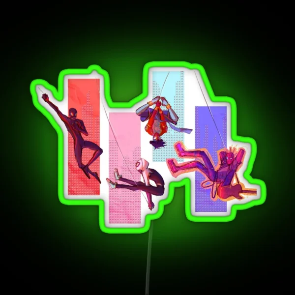 Spider Punk RGB Neon Sign